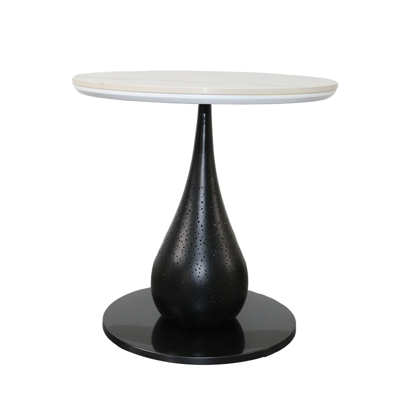 Slate Mini Black Steel Side Table